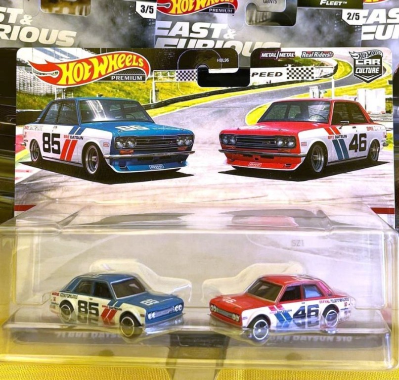 Hot Wheels Premium 2 Pack 71 Bre Datsun 510 From The Car Culture Real Riders Series Hotwheels