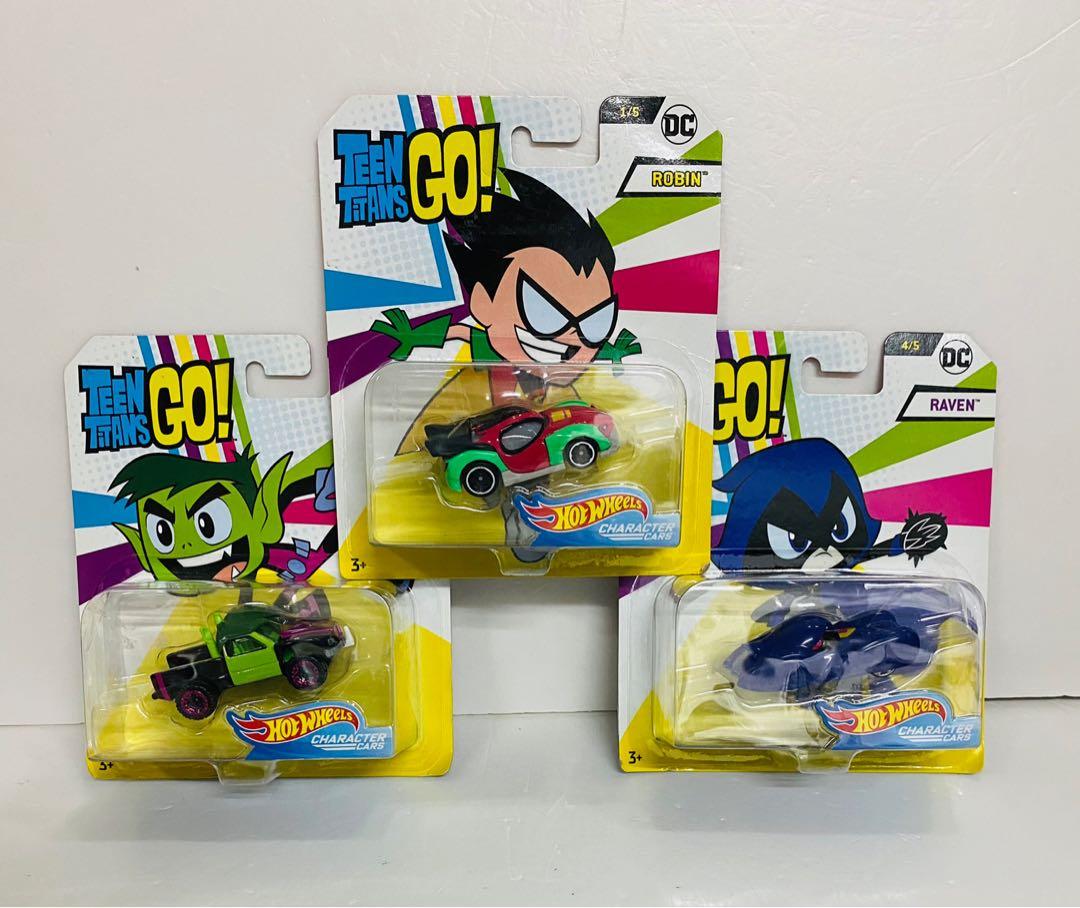 Hotwheels Hot Wheels Teen Titans Go Robin Raven Beast Boy 羅賓 共 款 車仔 不散賣 全新 盒不新 興趣及遊戲 玩具 遊戲類