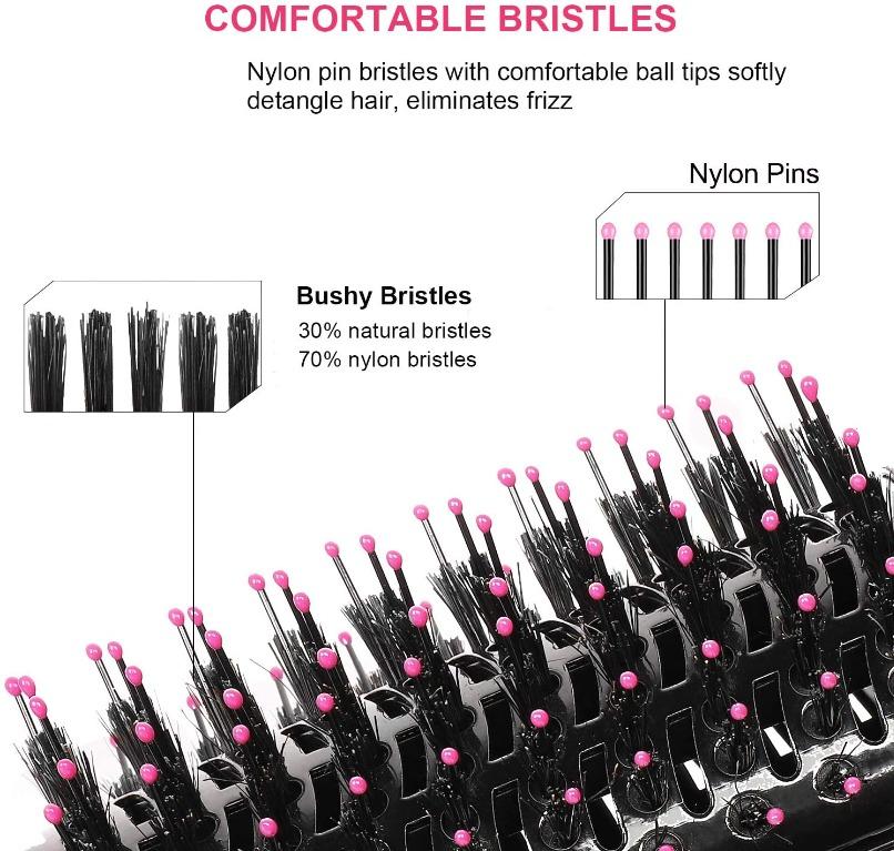 Aibesser Hair Dryer Brush Dual Replacement Head Upgrade In Hot Air Styler And Volumizer