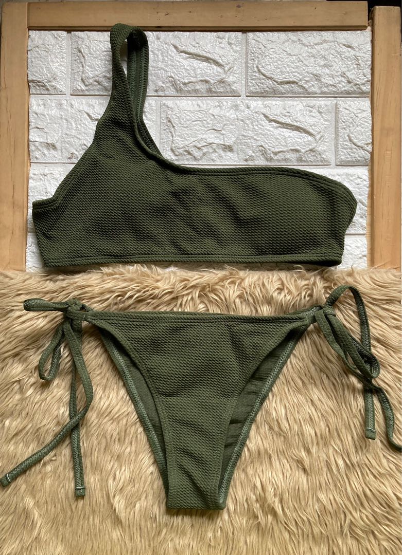 Super Sale Shein One Shoulder Bikini Women S Fashion Swimwear