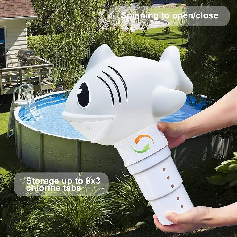 Floating Pool Dispenser Chlorine Floater For Hot Tub Pool Chemical Dispenser With Large Opening