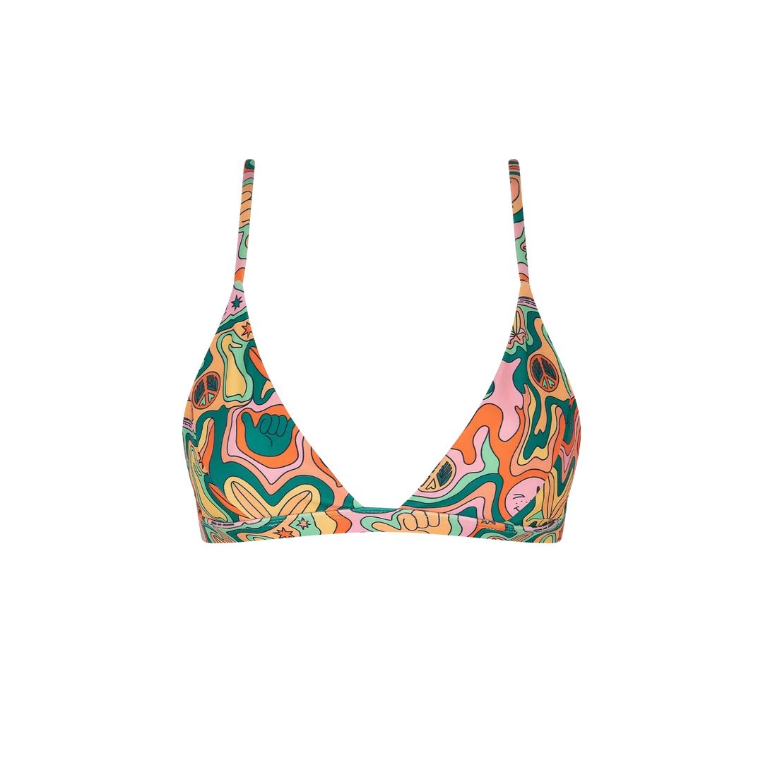 Hakini Triangle Cross Back Bikini Top Women S Fashion Swimwear