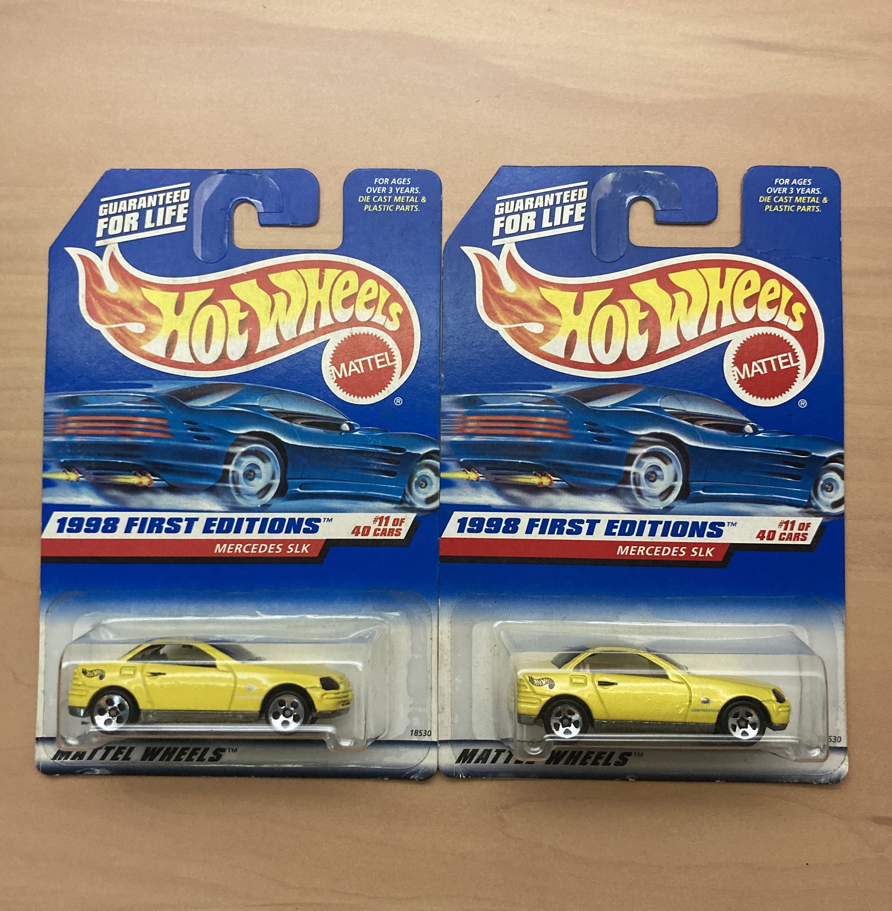 Hot Wheels Mercedes Slk Pair Wheel Variation Hobbies Toys Toys Games On Carousell