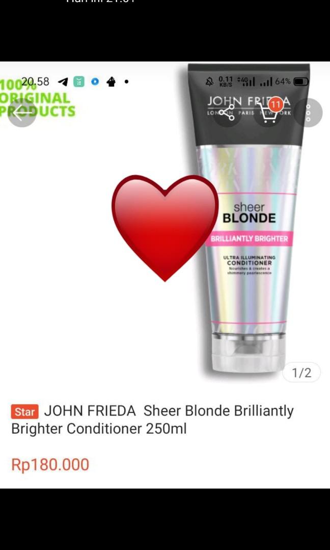 Jhon Frieda Sheer Blonde Brilliantly Brighter Conditioner Ml