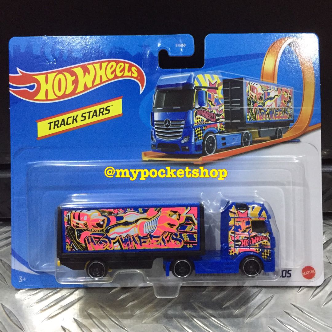 RESERVED Hot Wheels MERCEDES BENZ ACTROS Rig Truck Hotwheels Track Stars Licensed