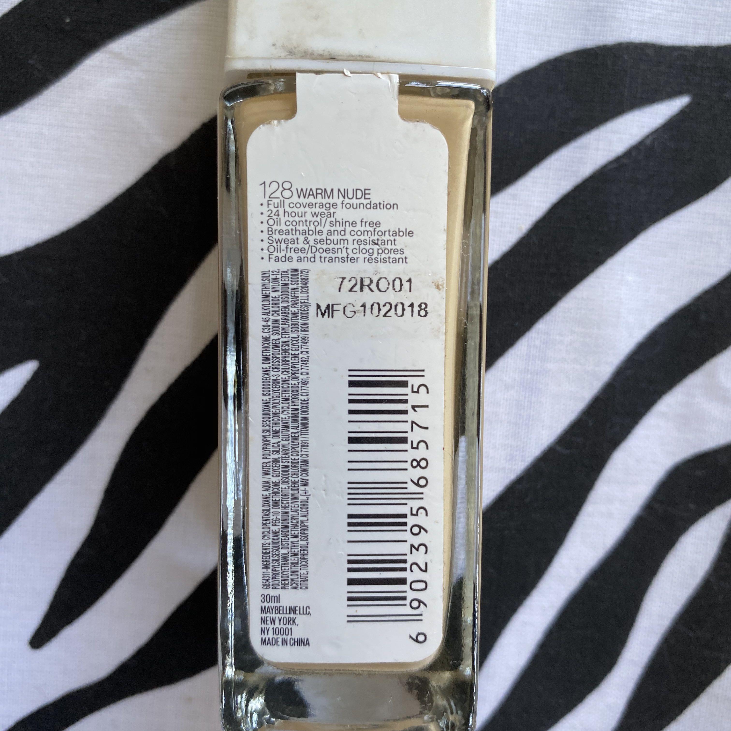 Maybelline H Superstay Full Coverage Foundation Warm Nude Beauty Personal Care Face