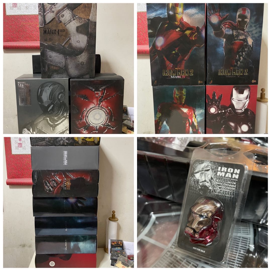 Hot toys Hottoys Ironman Iron man Mark 1 2 3 4 5 6 7 興趣及遊戲 玩具 遊戲類 Carousell
