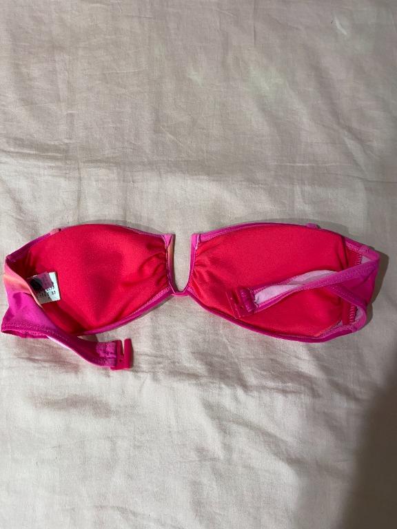 Pink Ombre Bikini Bandeau Top Women S Fashion Swimwear Bikinis