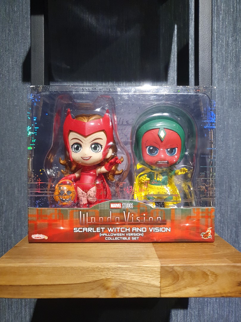 Hot Toys Disney S Wandavision Scarlet Witch And Vision Halloween Version Cosbaby Misb Hobbies
