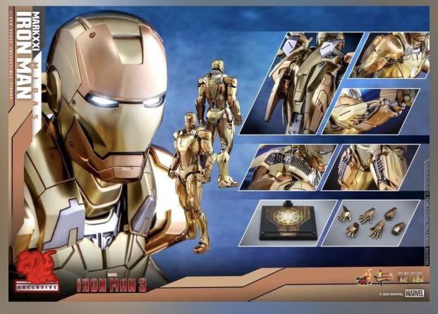 Hot Toys MMS586 D36 Iron Man 3 Mk 21 Mark XXI MIDAS Executive 1 6 Scale Action Figure Hobbies