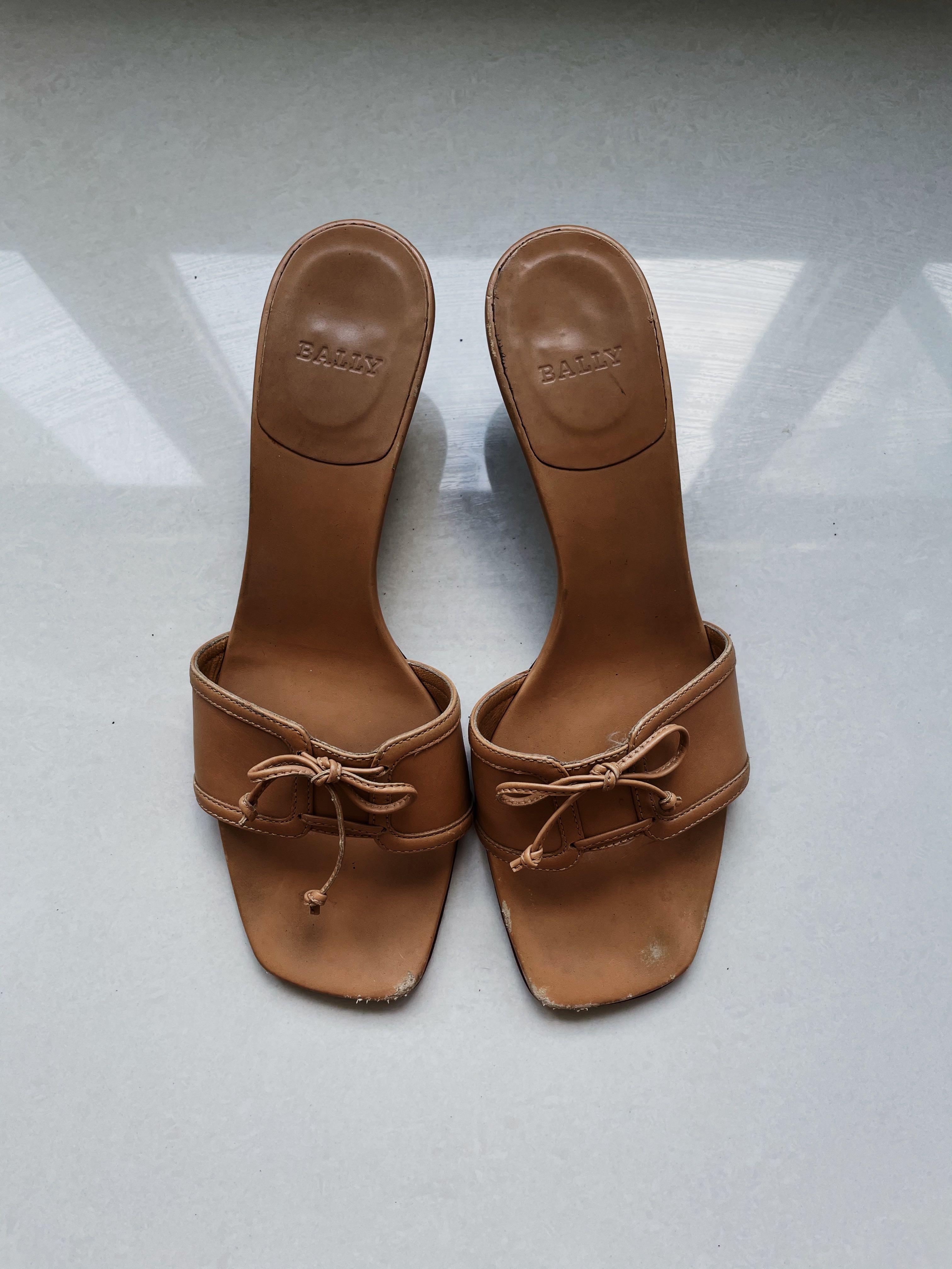 Authentic Bally Nude Heels Women S Fashion Footwear Heels On Carousell