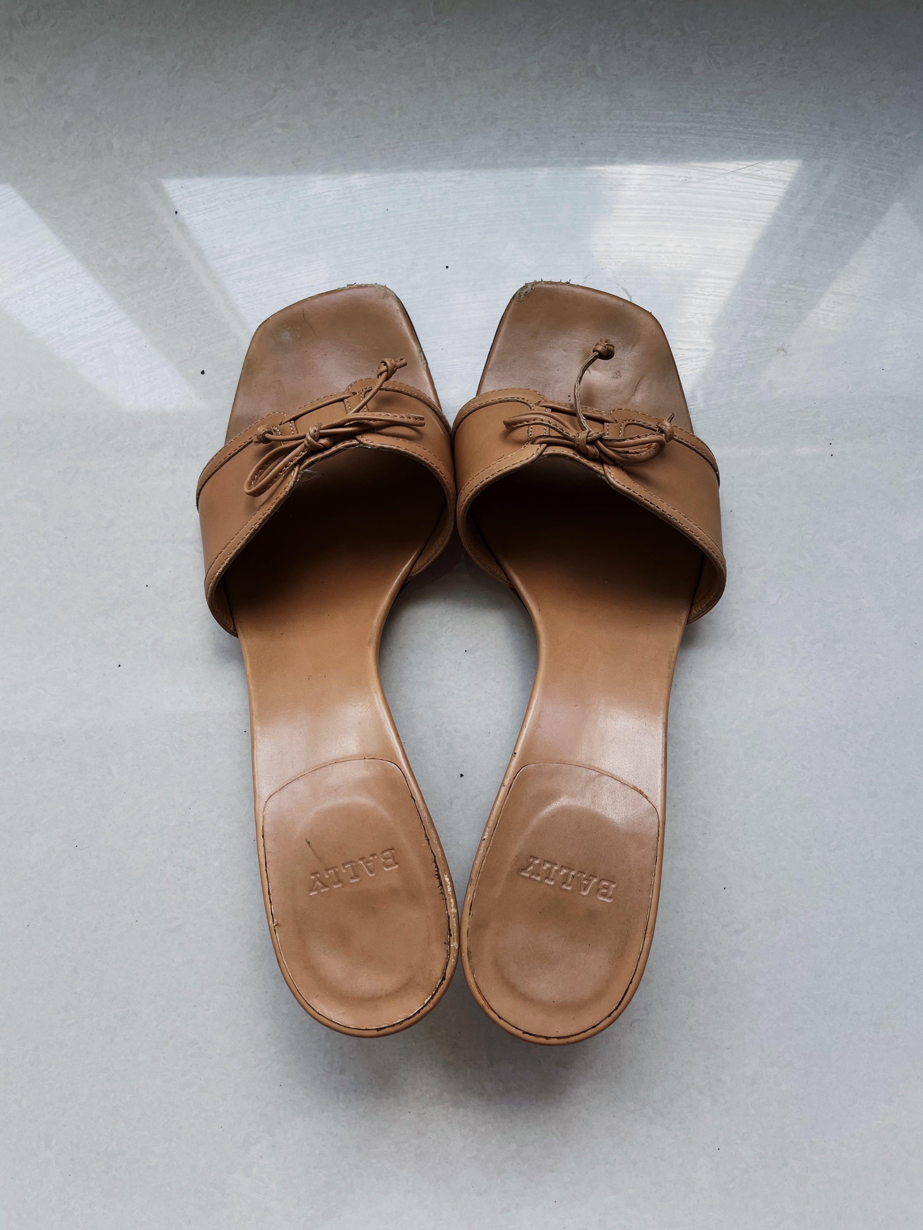 Authentic Bally Nude Heels Women S Fashion Footwear Heels On Carousell