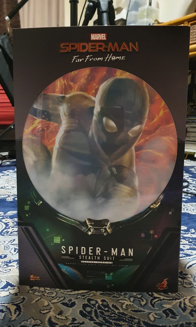 Hot Toys Stealth Suit Spider Man Deluxe Edition Bib Hobbies Toys Toys Games On Carousell