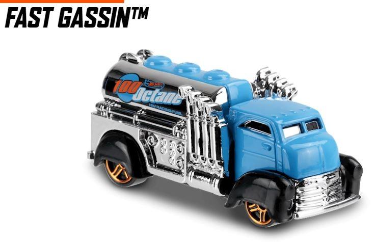 Hot Wheels HW Metro Fast Gassin Blue Mini Toy Car Collectible Hobbies Toys Toys