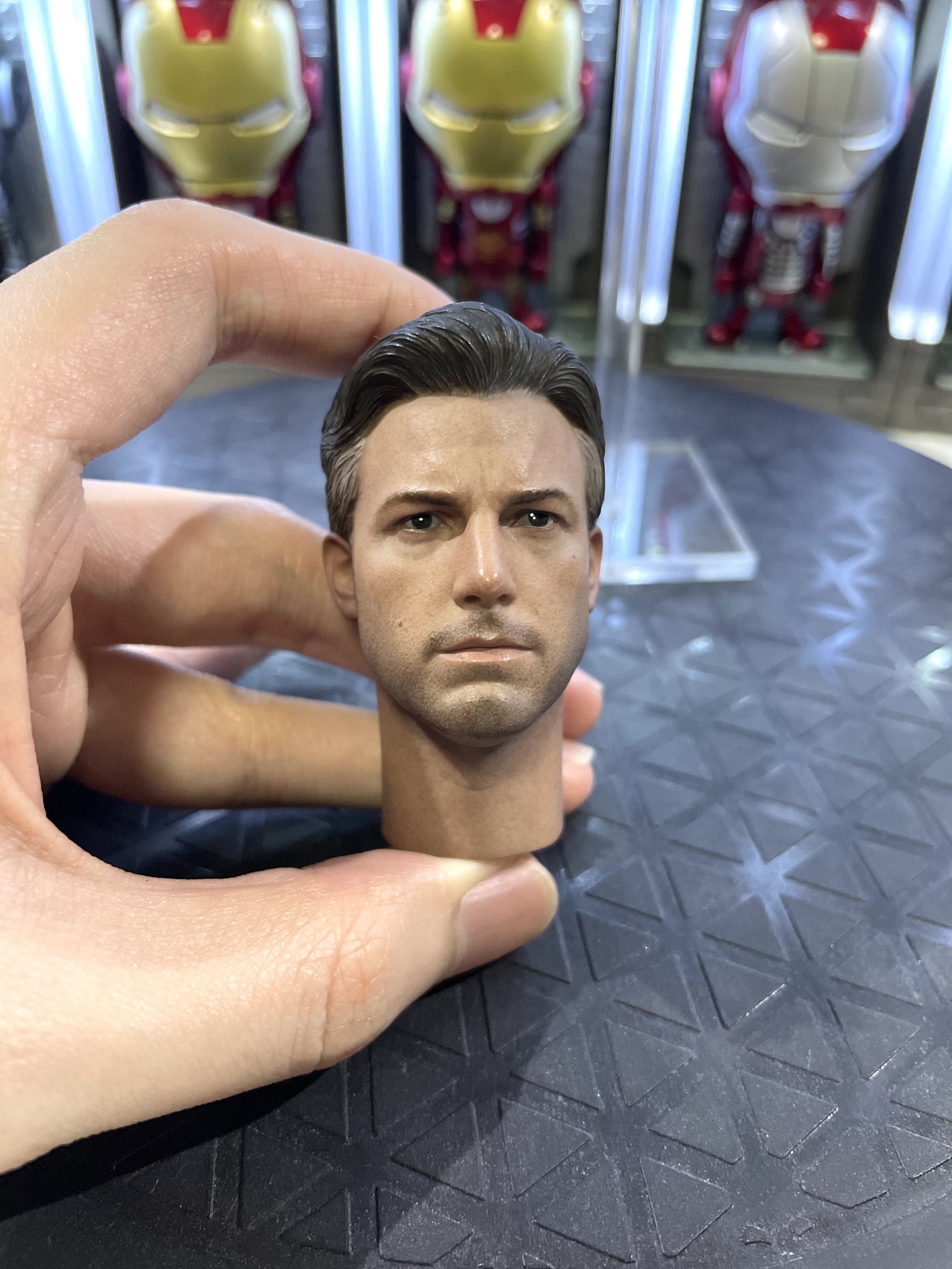 DC JUSTICE LEAGUE HOT TOYS SCALE MMS BEN AFFLECK BATMAN BRUCE WAYNE HEAD SCULPT Hobbies