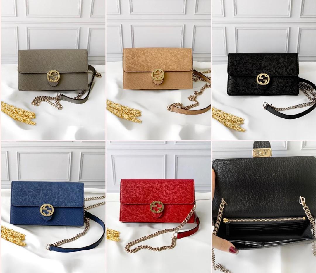 Gucci Woc Interlock Black Grey Etoupe Nude Beige Blue Red