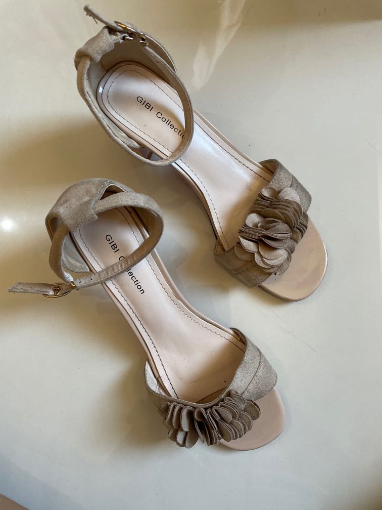 Gibi Nude Heeled Sandals Size Women S Fashion Footwear Flats