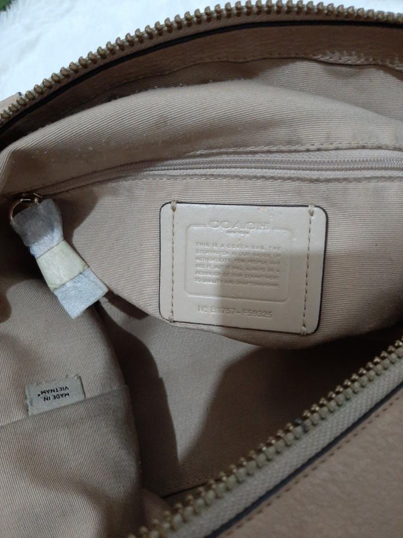 Coach Lenox Satchel Nude Barang Mewah Tas Dompet Di Carousell