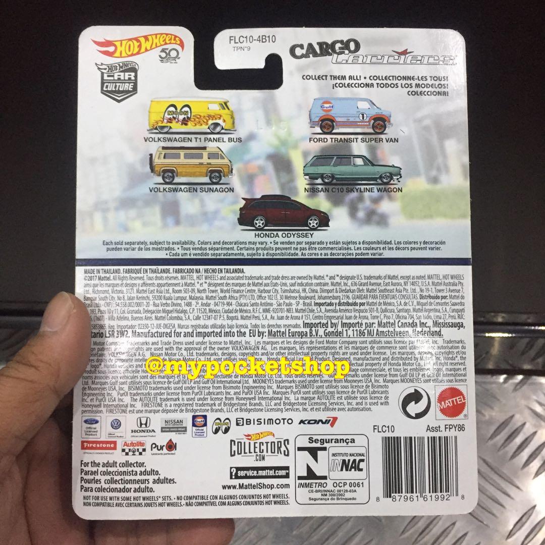 Hot Wheels NISSAN C10 SKYLINE WAGON Aka 69 NISSAN SKYLINE VAN 2018 Hotwheels Premium Car