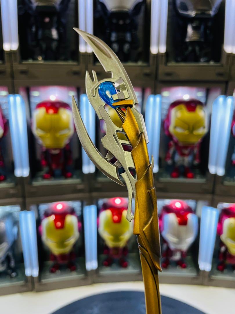 MARVEL THE AVENGERS HOT TOYS SCALE MMS LOKI LONG AND SHORT SCEPTERS WEAPON SET