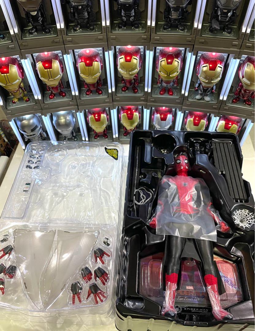 Marvel Spiderman Far From Home Hot Toys Scale Mms Tom Holland Spider Man Upgraded Suit