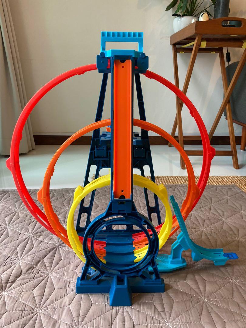 Hot Wheels Track Builder Triple Loop Kit Hobbies Toys Toys Games On Carousell