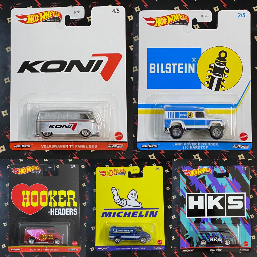 Hot Wheels Speed Shop Garage Set Hotwheels MBK Van HKS Land Rover Defender 110 BILSTEIN