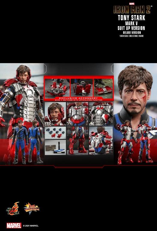 預訂 Hot Toys MMS Iron Man Tony Stark Mark V Suit Up Version Deluxe Version 興趣及遊戲