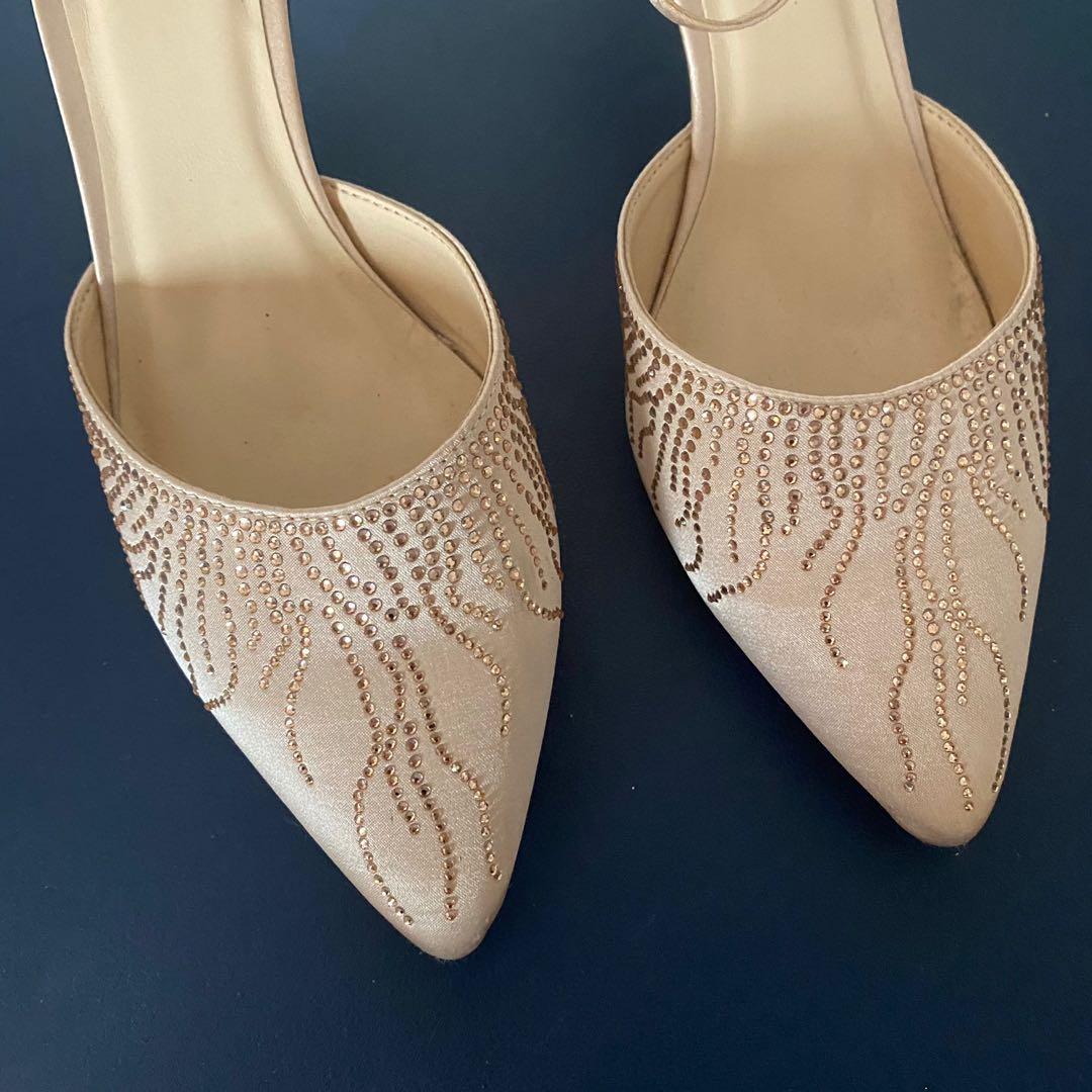 Studded Classy Nude Gibi Heels Women S Fashion Footwear Heels On