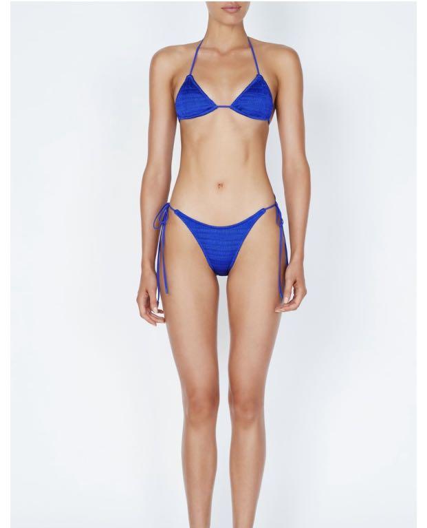 Blue Bikini Women S Fashion Swimwear Bikinis Swimsuits On Carousell