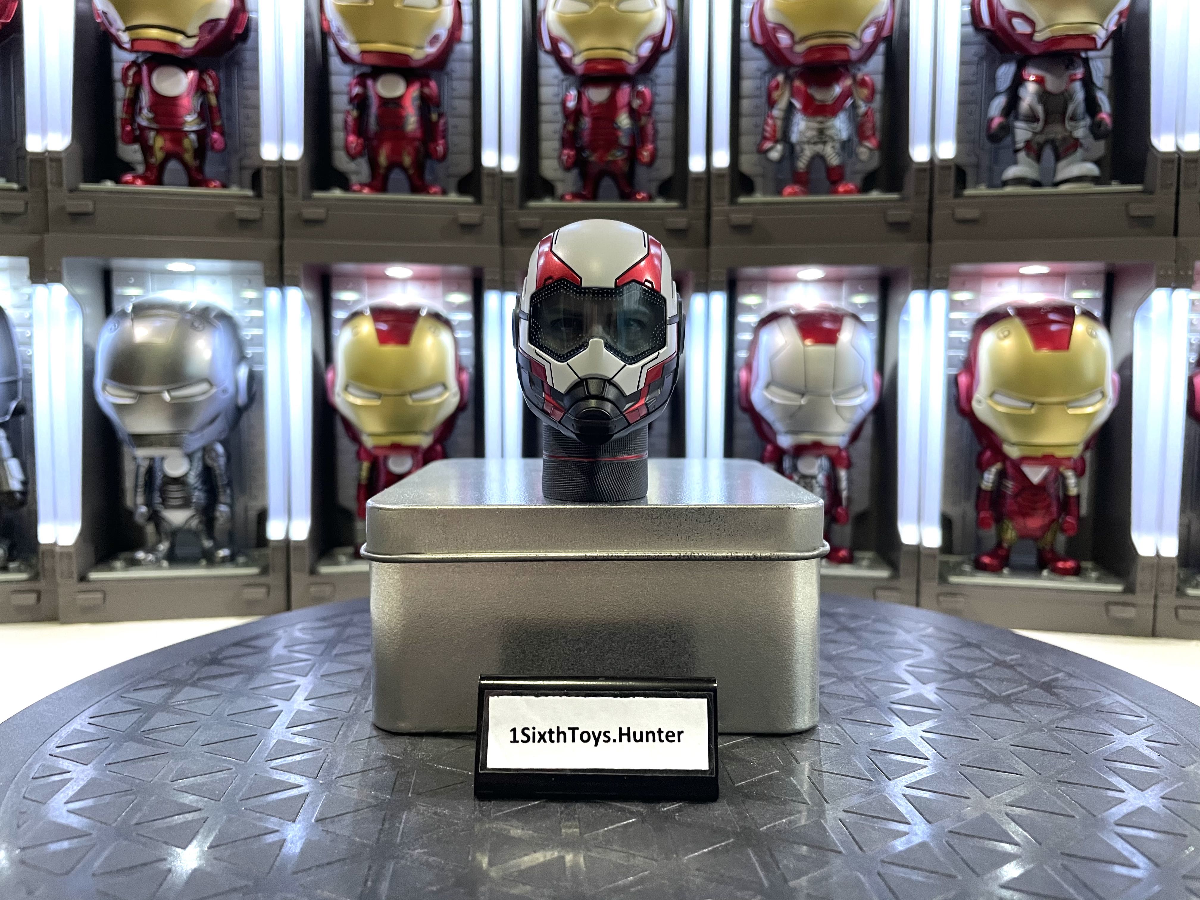 MARVEL AVENGERS END GAME HOT TOYS 1 6 SCALE MMS537 TONY STARK TEAM SUIT LIGHT UP HELMET