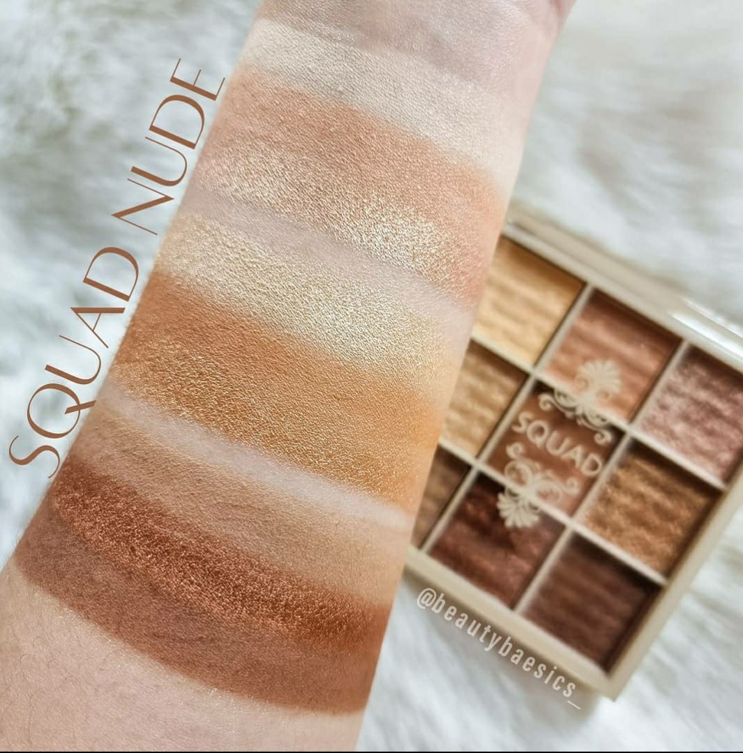 Squad Cosmetics Nude Eyeshadow Palette Beauty Personal Care Face