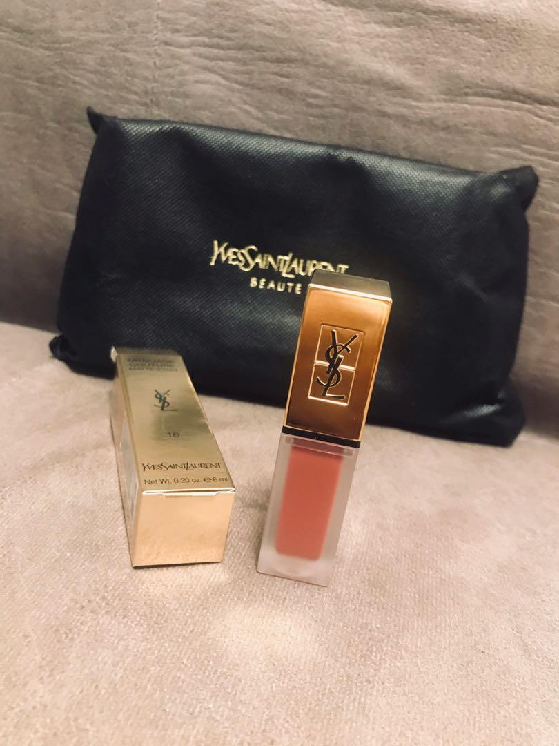 Ysl Matte Stain Nude Emblem Lips Carousell