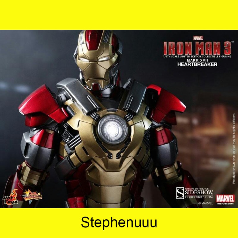 全新現貨 hot toys Hottoys MMS212 Iron man 3 Mark XVII mk17 mk 17 破心者 ironman Heart Breaker 興趣及遊戲