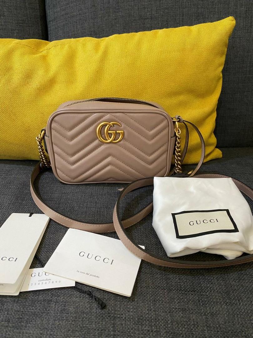 2021 Gucci Marmont Nude Barang Mewah Tas Dompet Di Carousell