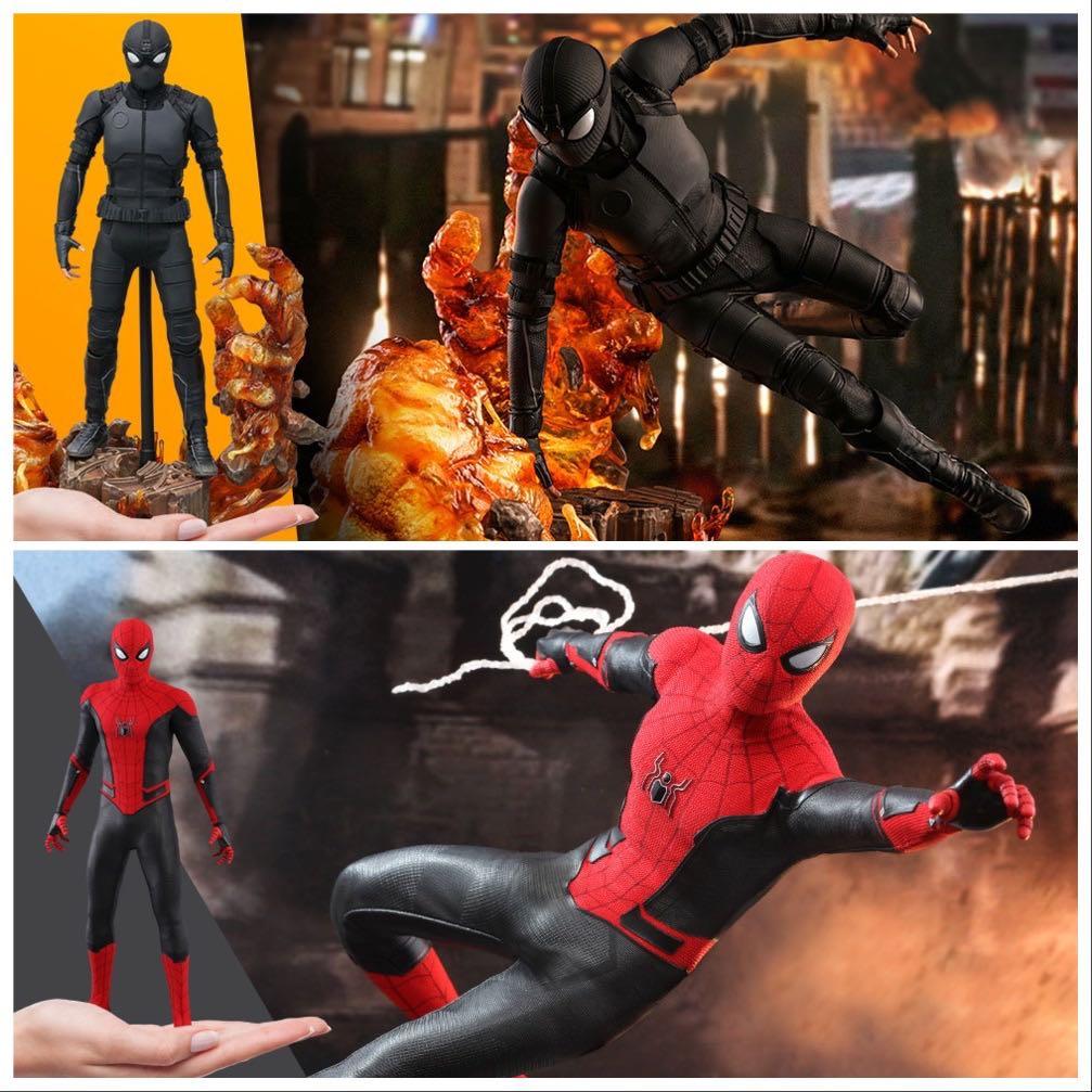 NEW MISB Hot Toys Upgraded Suit Figure By Hot Toys MMS Spider Man Far From Home Spider Man