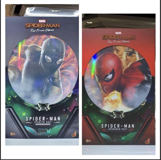 NEW MISB Hot Toys Upgraded Suit Figure By Hot Toys MMS Spider Man Far From Home Spider Man