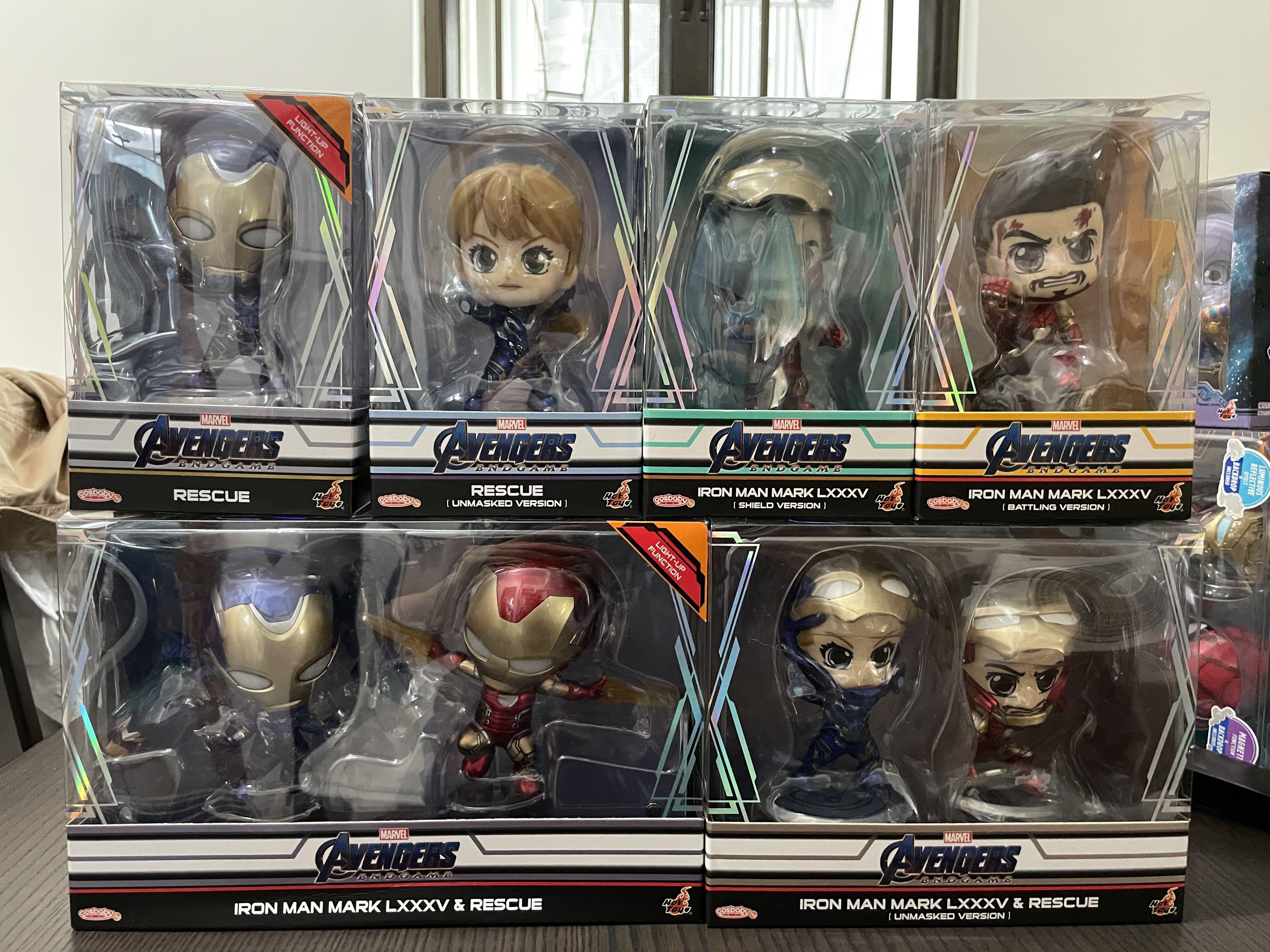 Hot toys Cosbaby Marvel Endgame Iron Man Mark Tony Stark Pepper Rescue mark 興趣及遊戲 玩具