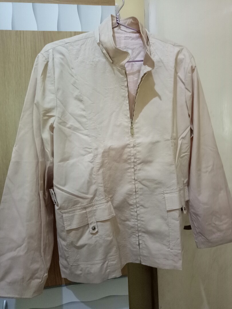Jaket Parka Nude Fesyen Wanita Pakaian Wanita Baju Luaran Di Carousell