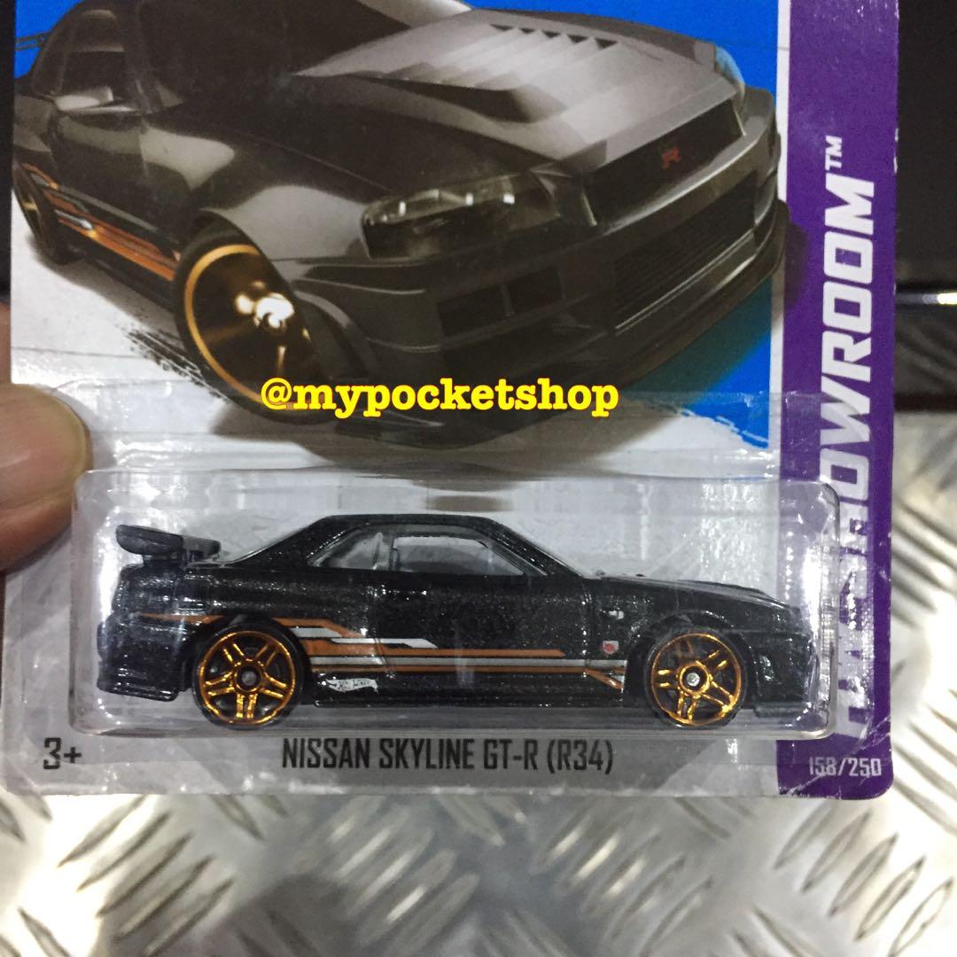 Reserved Hot Wheels Nissan Skyline Gt R R Black W Orange Chrome Pr Wheels