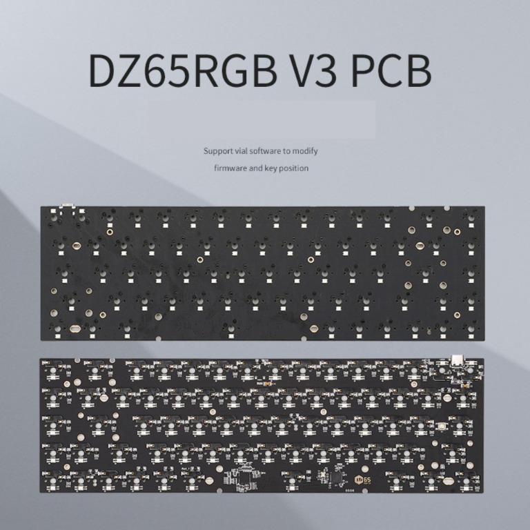 KBDfans DZ RGB V Hot Swap PCB Keys TOFU RGB DIY Build Set Computers Tech Parts