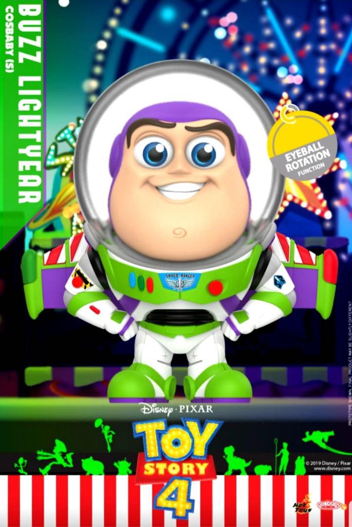 MISB Authentic Hot Toys Cosbaby Buzz Lightyear Eyeball Rotation Function Original Disney Pixar