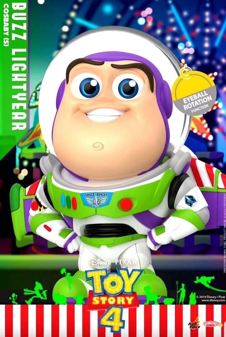 MISB Authentic Hot Toys Cosbaby Buzz Lightyear Eyeball Rotation Function Original Disney Pixar