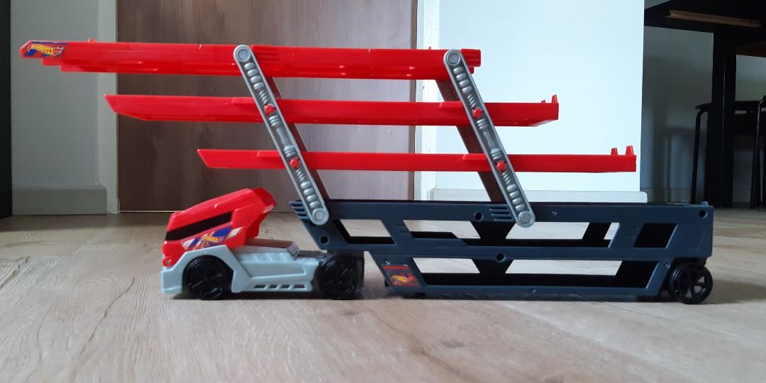 Hot Wheels Mega Car Hauler Wooden Car Carrier Car Carrier Truck With Light Sound