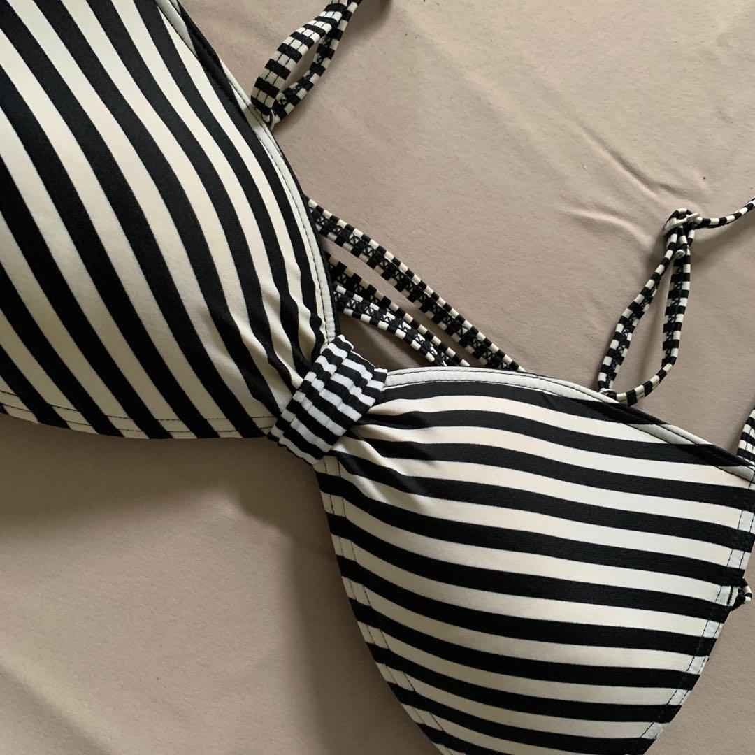 Billabong Striped Caged Bikini Top Women S Fashion Swimwear Bikinis