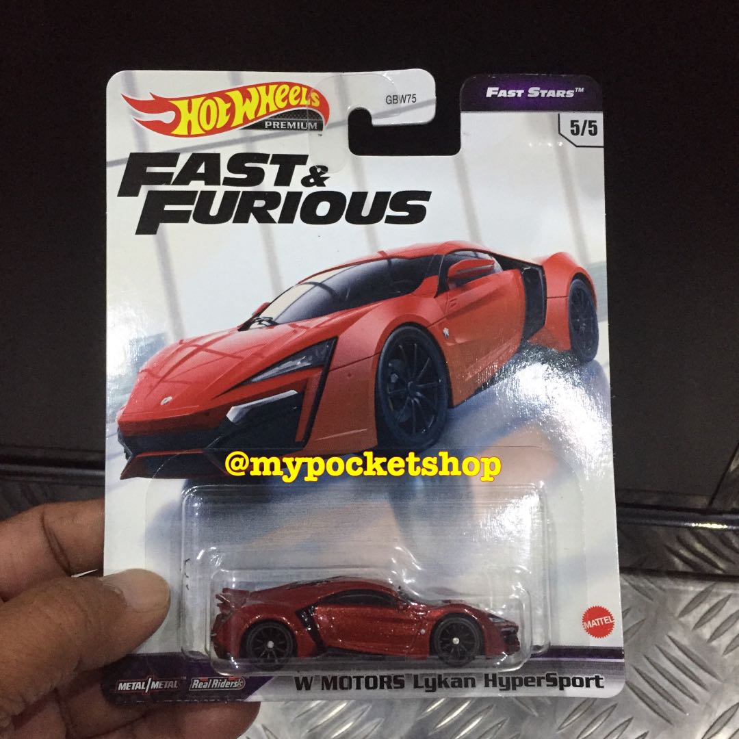 RESERVED Hot Wheels W MOTORS LYKAN HYPERSPORT 2021 Hotwheels Premium Fast Furious Fast
