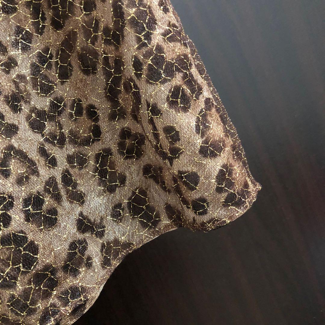Reserved Eblin Lingerie Dress Lace Leopard Mesh Gold Nightwear