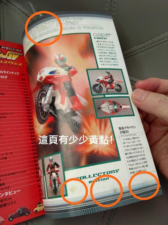 Roman Album Hyper Hobby Nano Bandai Hot Wheels CWUE 特集 幪面超人電單車 東映特撮 鹹咸蛋超人巡邏車 只有書沒有付錄電單車 請看圖文說明