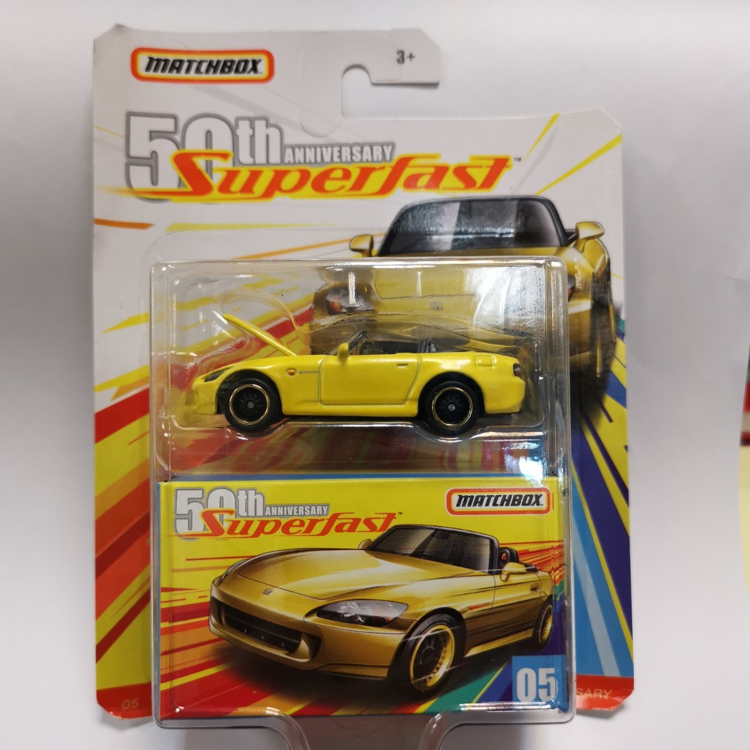 MATTEL MATCHBOX SUPERFAST th ANNIVERSARY 火柴盒 合金車 活動部件 橡膠呔 HONDA S Hot