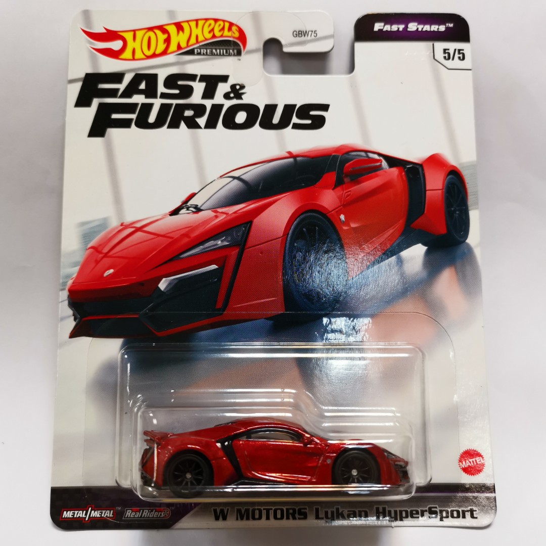 Hot Wheels Hotwheels PREMIUM FULL FORCE FAST FURIOUS 狂野時速 玩命關頭 速度與激情 W MOTORS Lykan HyperSport